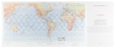 Lot #85 Tom Stafford Signed ASTP Mission Chart - Image 1