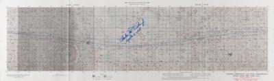 Lot #83 Charlie Duke Signed Apollo 16 Lunar Orbit Chart - Image 1