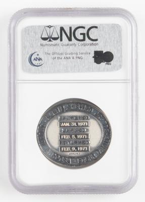 Lot #80 Charlie Duke's Apollo 14 Flown Robbins Medallion - Image 2