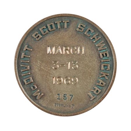 Lot #68 Dave Scott's Apollo 9 Flown Robbins Medallion - Image 4