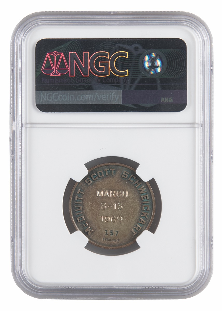 Lot #68 Dave Scott's Apollo 9 Flown Robbins Medallion - Image 2