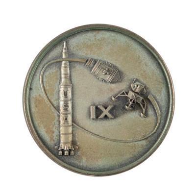 Lot #69 Joe Kerwin's Apollo 9 Flown Robbins Medallion - Image 3