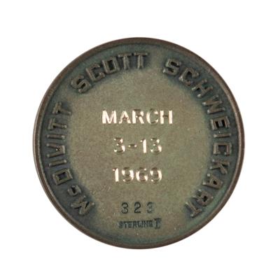 Lot #69 Joe Kerwin's Apollo 9 Flown Robbins Medallion - Image 4