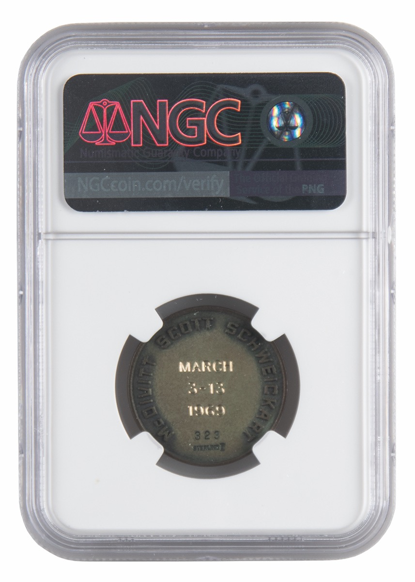 Lot #69 Joe Kerwin's Apollo 9 Flown Robbins Medallion - Image 2