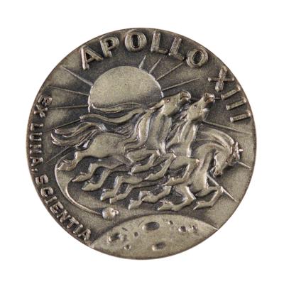 Lot #77 Charles Conrad's Apollo 13 Flown Robbins Medallion - Image 3