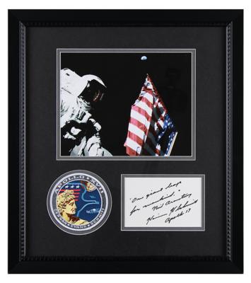 Lot #84 Harrison Schmitt Autograph Quote Signed - Image 1