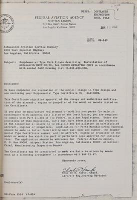 Lot #138 AiResearch: Auxiliary Power Unit Documents and Photographs - Image 2