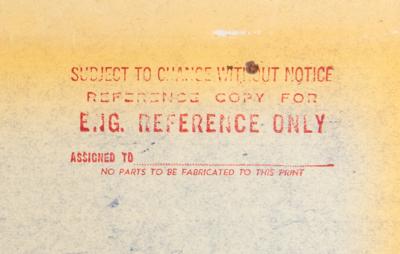 Lot #60 NASA-MSFC: Umbilical Release Mechanism Layout Blueprint by Douglas Aircraft - Image 4