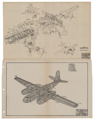 Lot #149 World War II: Douglas A-26 Invader (2) Production Illustrations - Image 1