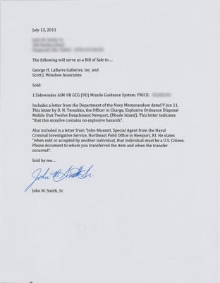 Lot #160 AIM-9B Sidewinder GCG Missile Head - Image 13