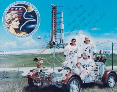 Lot #32 Apollo 17 Signed Photograph - From the Collection of Dr. Otto Berg - Image 1