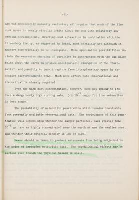 Lot #13 Particulate Contents of Space Report by Fred L. Whipple - From the Collection of Dr. Otto Berg - Image 4