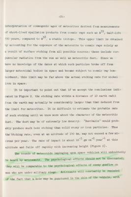 Lot #13 Particulate Contents of Space Report by Fred L. Whipple - From the Collection of Dr. Otto Berg - Image 5