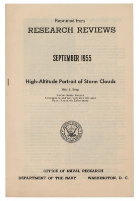 Lot #7 Otto Berg's 1954 'Earth from Space' Photographs and Negatives - Image 4