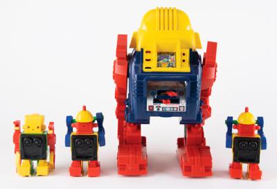 Lot #204 Vintage King Ding Robot and (4) Ding-A-Lings by Topper Toys from the collection of Andres Serrano - Image 2