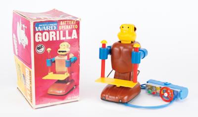 Lot #229 Vintage Battery Operated Gorilla Robot by Bandai from the collection of Andres Serrano - Image 1