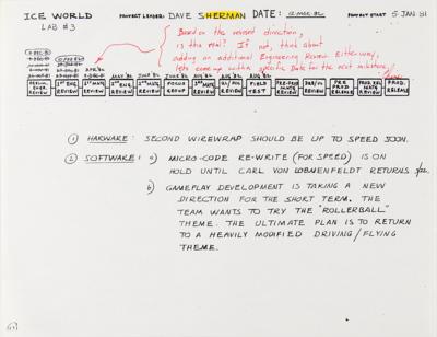 Lot #315 Atari 'I, Robot' Project Document Archive from the collection of David Sherman - Image 13
