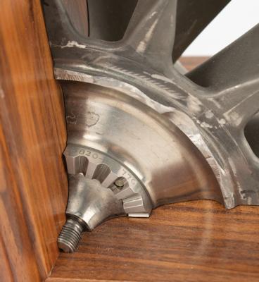 Lot #136 Aircraft Engine Turbine Bookends and Boeing 777 Signed Print - Image 8