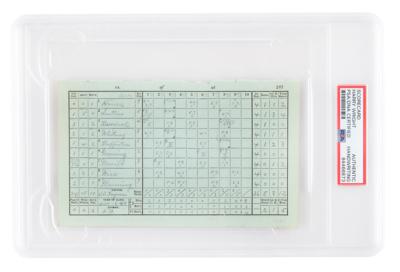 Lot #6631 Harry Wright Hand-Filled 1885 Scorecard - Image 1