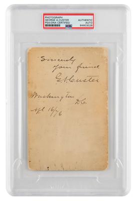 Lot #6301 George A. Custer Signed Photograph - Image 1