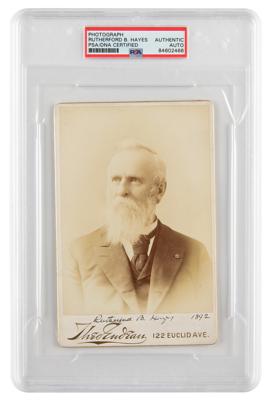Lot #6031 Rutherford B. Hayes Signed Photograph - Image 1