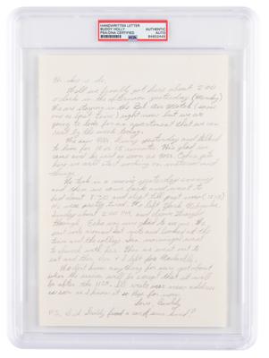 Lot #6481 Buddy Holly Autograph Letter Signed - Image 1