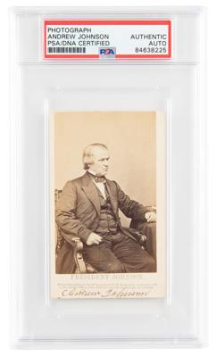 Lot #6026 Andrew Johnson Signed Photograph - Image 1