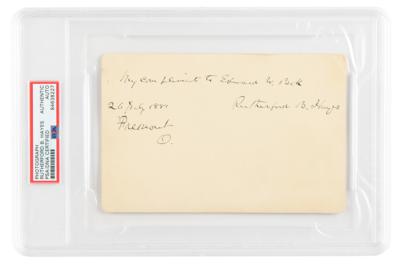 Lot #6032 Rutherford B. Hayes Signed Photograph - Image 1