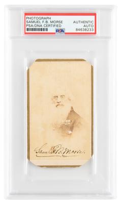 Lot #6120 Samuel F. B. Morse Signed Photograph - Image 1