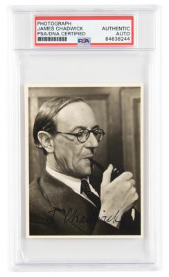 Lot #6108 James Chadwick Signed Photograph - Image 1