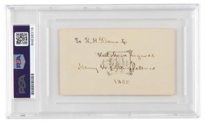 Lot #6456 Henry Wadsworth Longfellow Signed Photograph - Image 1