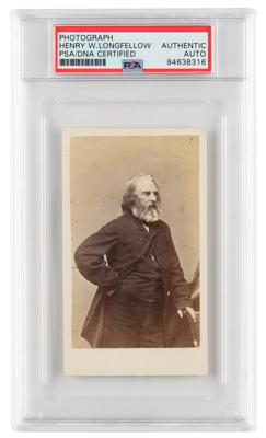 Lot #6456 Henry Wadsworth Longfellow Signed Photograph - Image 2