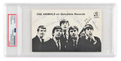 Lot #6529 The Animals Signed Promo Card - Image 1