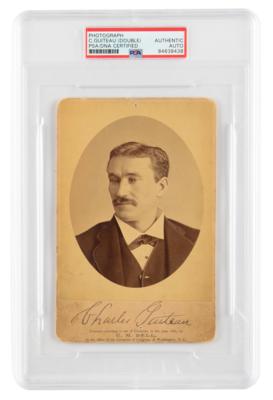Lot #6149 Charles Guiteau Signed Photograph - Image 1