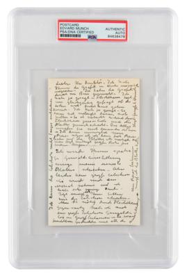 Lot #6399 Edvard Munch Autograph Letter Signed - Image 1