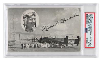 Lot #6374 Clarence Chamberlin Signed Photograph - Image 1