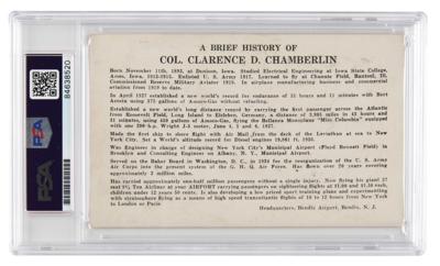 Lot #6374 Clarence Chamberlin Signed Photograph - Image 2