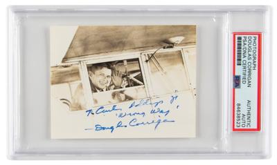 Lot #6375 Douglas 'Wrong Way' Corrigan Signed Photograph - Image 1