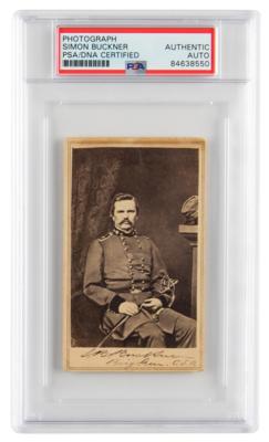 Lot #6323 Simon Bolivar Buckner Signed Photograph - Image 1