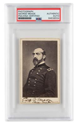 Lot #6309 George G. Meade Signed Photograph - Image 1