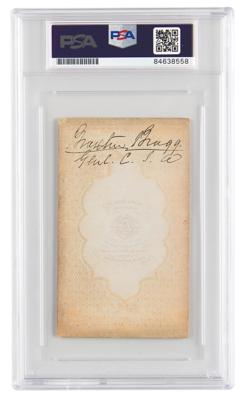 Lot #6300 Braxton Bragg Signed Photograph - Image 1