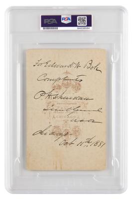 Lot #6310 Philip H. Sheridan Twice-Signed Photograph - Image 2