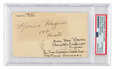 Lot #6630 Honus Wagner Signature - Image 1