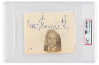 Lot #6607 Mack Sennett Signature - Image 1