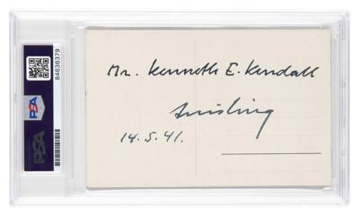 Lot #6251 Vidkun Quisling Signed Photograph - Image 2