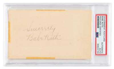 Lot #6629 Babe Ruth Signature - Image 1