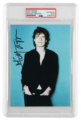 Lot #6538 Rolling Stones: Mick Jagger Signed Photograph - Image 1