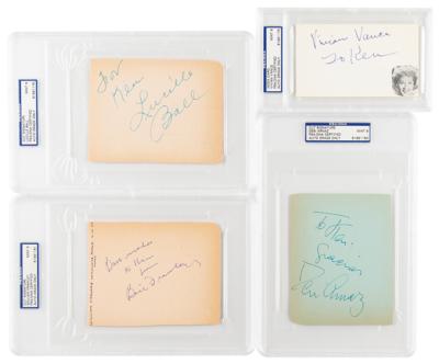 Lot #6582 I Love Lucy (4) Signatures - PSA MINT 9