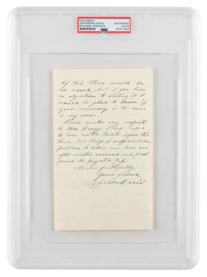 Lot #6303 Jefferson Davis Autograph Letter Signed - Image 1