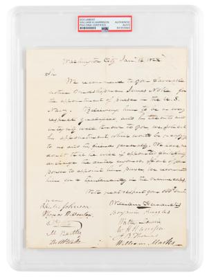 Lot #6013 William Henry Harrison Document Signed - Image 1